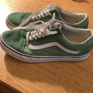 Old Skool vans 9.5 Green